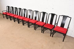 Raymond Sobota per Century Furniture Sedie da pranzo Hollywood Regency Chinoiserie