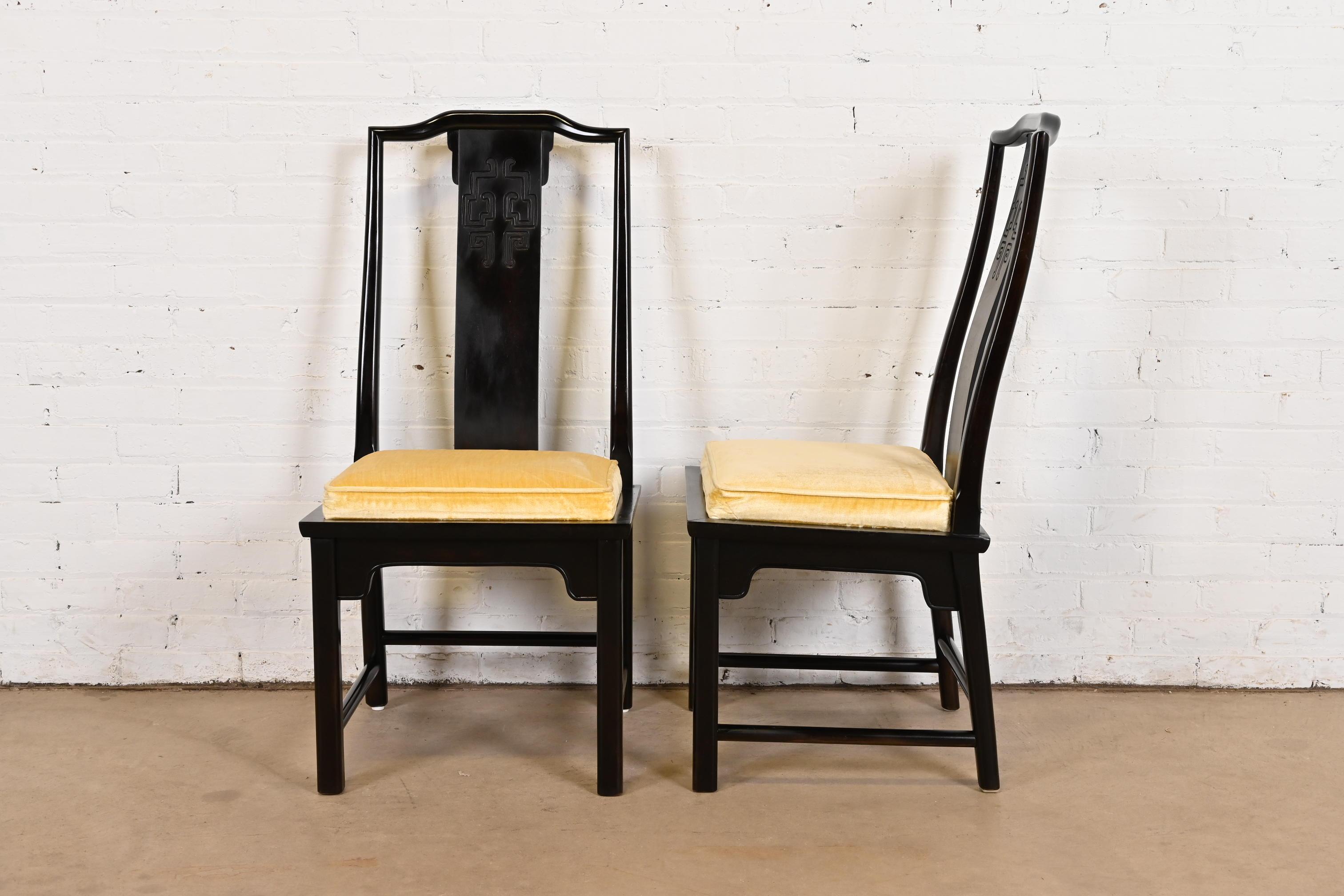 Upholstery Raymond Sobota for Century Furniture Hollywood Regency Chinoiserie Dining Chairs