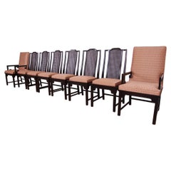 Raymond Sobota for Century Furniture Hollywood Regency Chinoiserie Dining Chairs