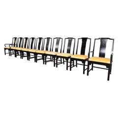 Raymond Sobota for Century Furniture Hollywood Regency Chinoiserie Dining Chairs