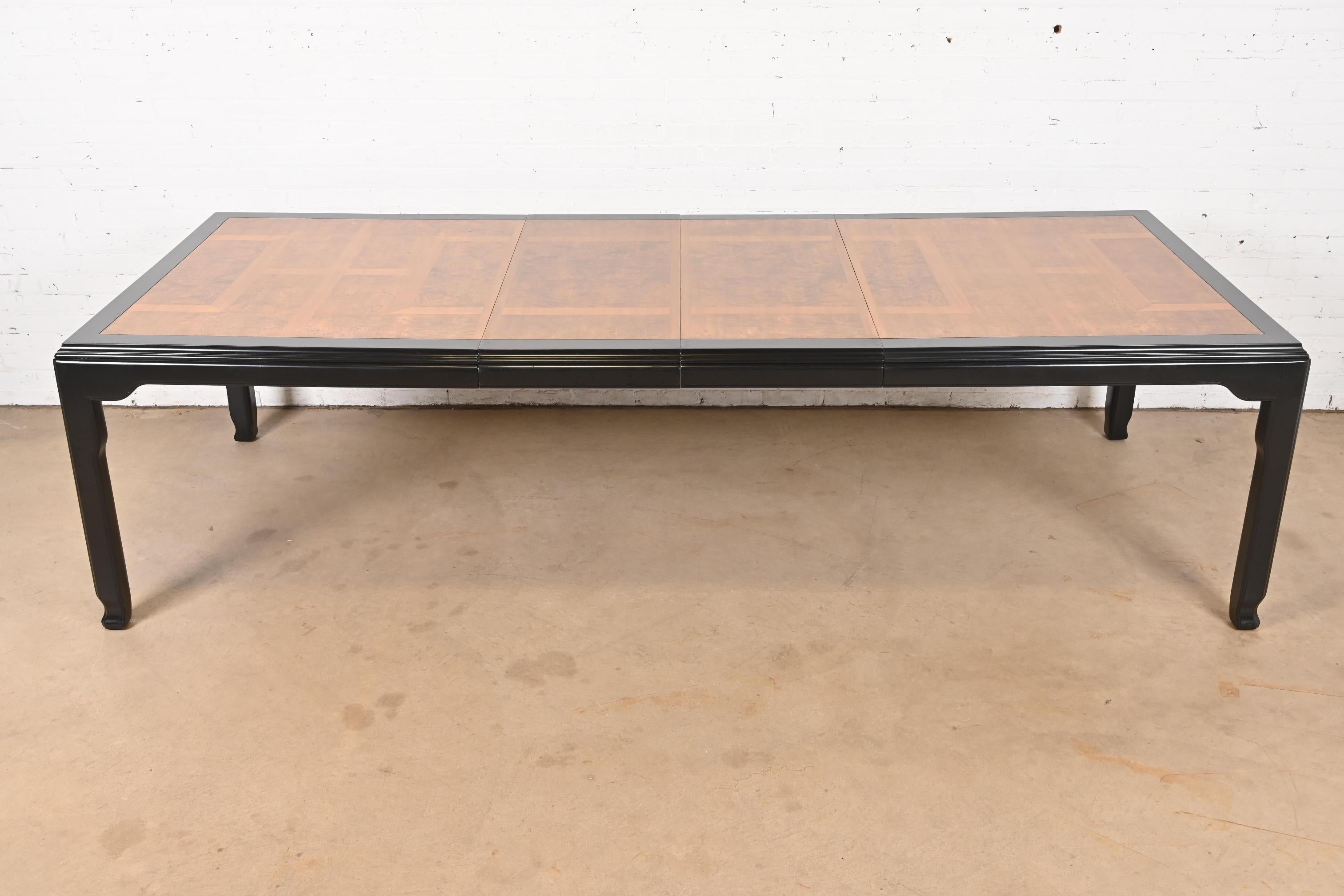 American Raymond Sobota for Century Furniture Hollywood Regency Chinoiserie Dining Table For Sale