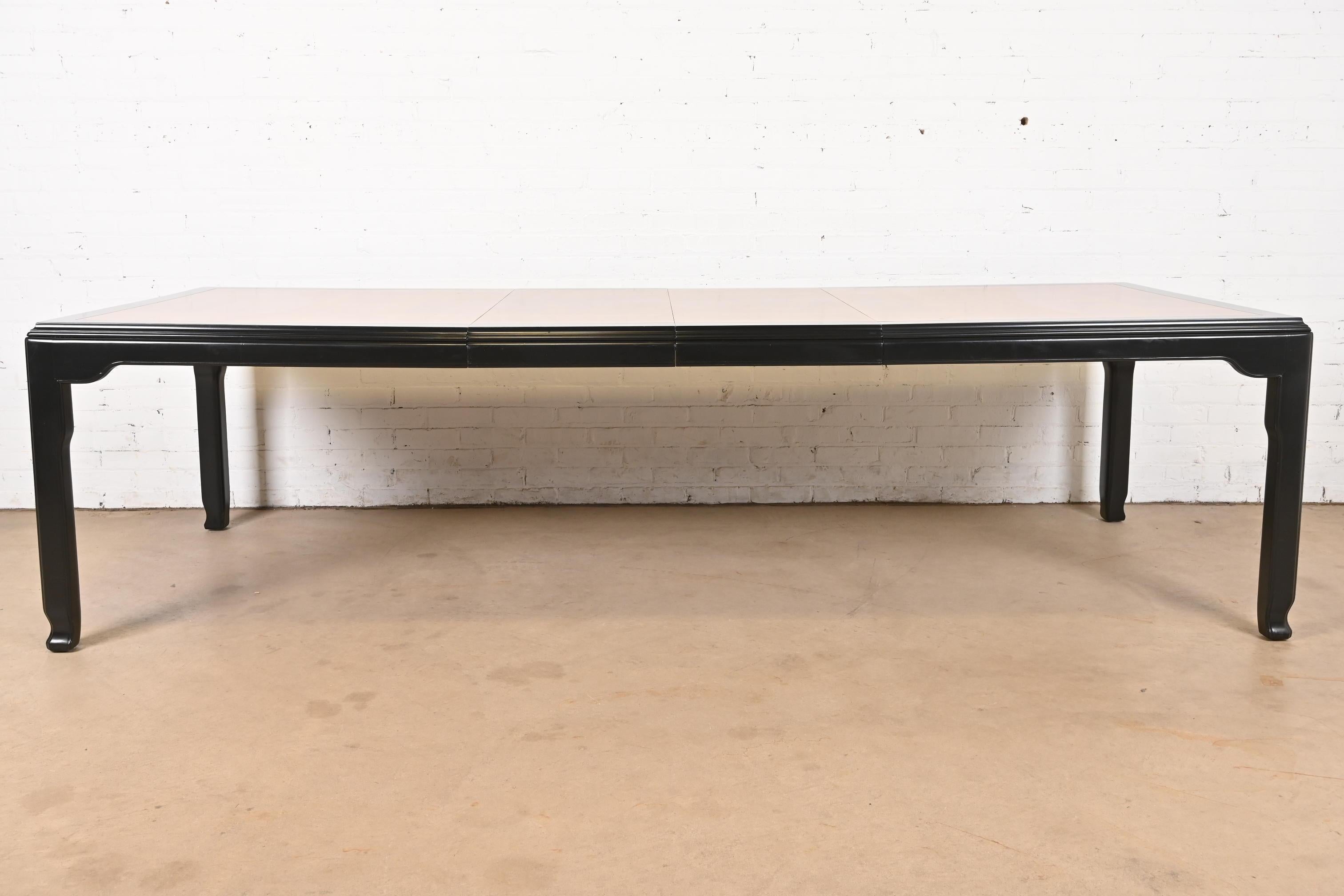 Raymond Sobota for Century Furniture Hollywood Regency Chinoiserie Dining Table In Good Condition For Sale In South Bend, IN