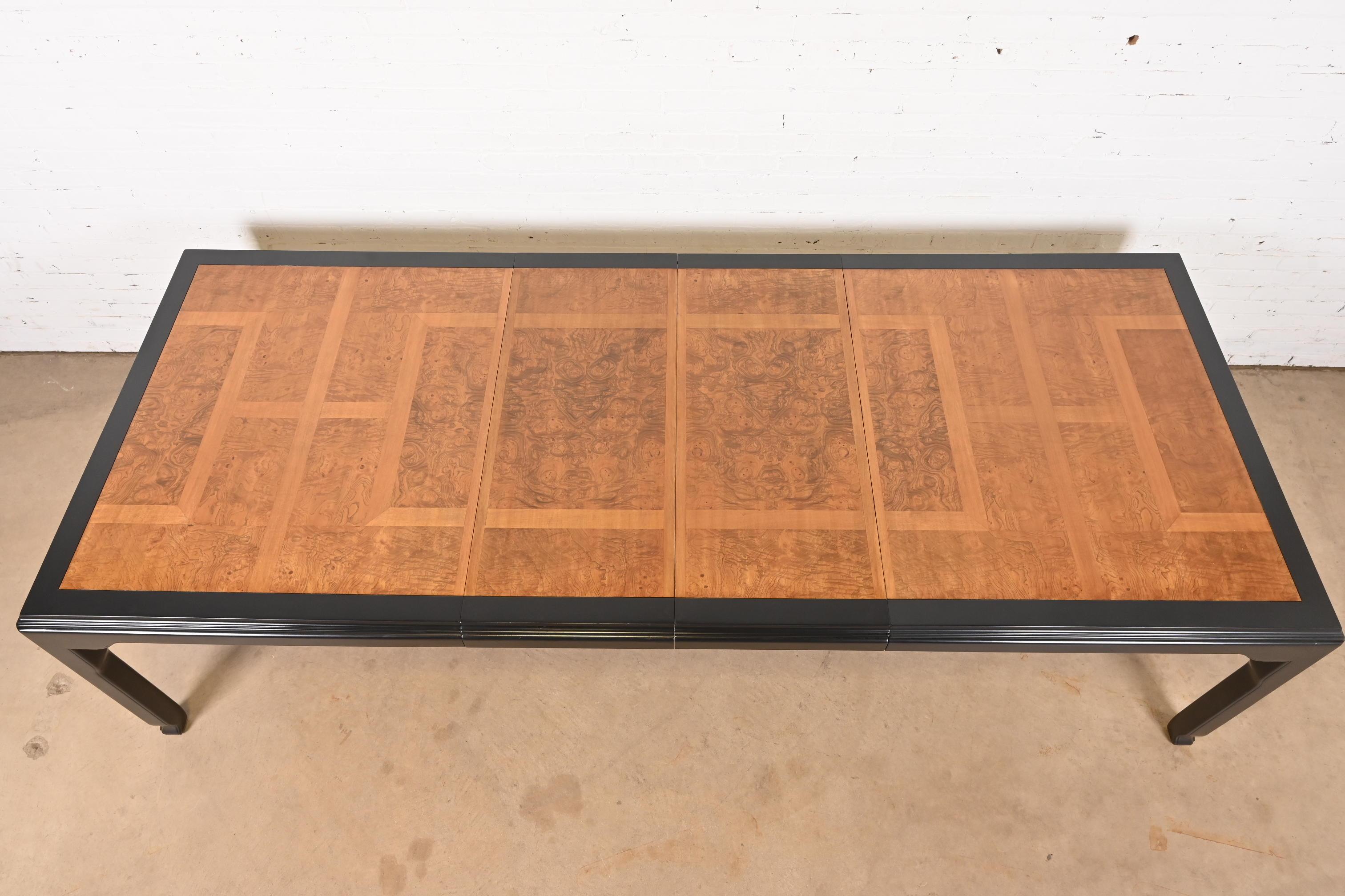 Burl Raymond Sobota for Century Furniture Hollywood Regency Chinoiserie Dining Table For Sale