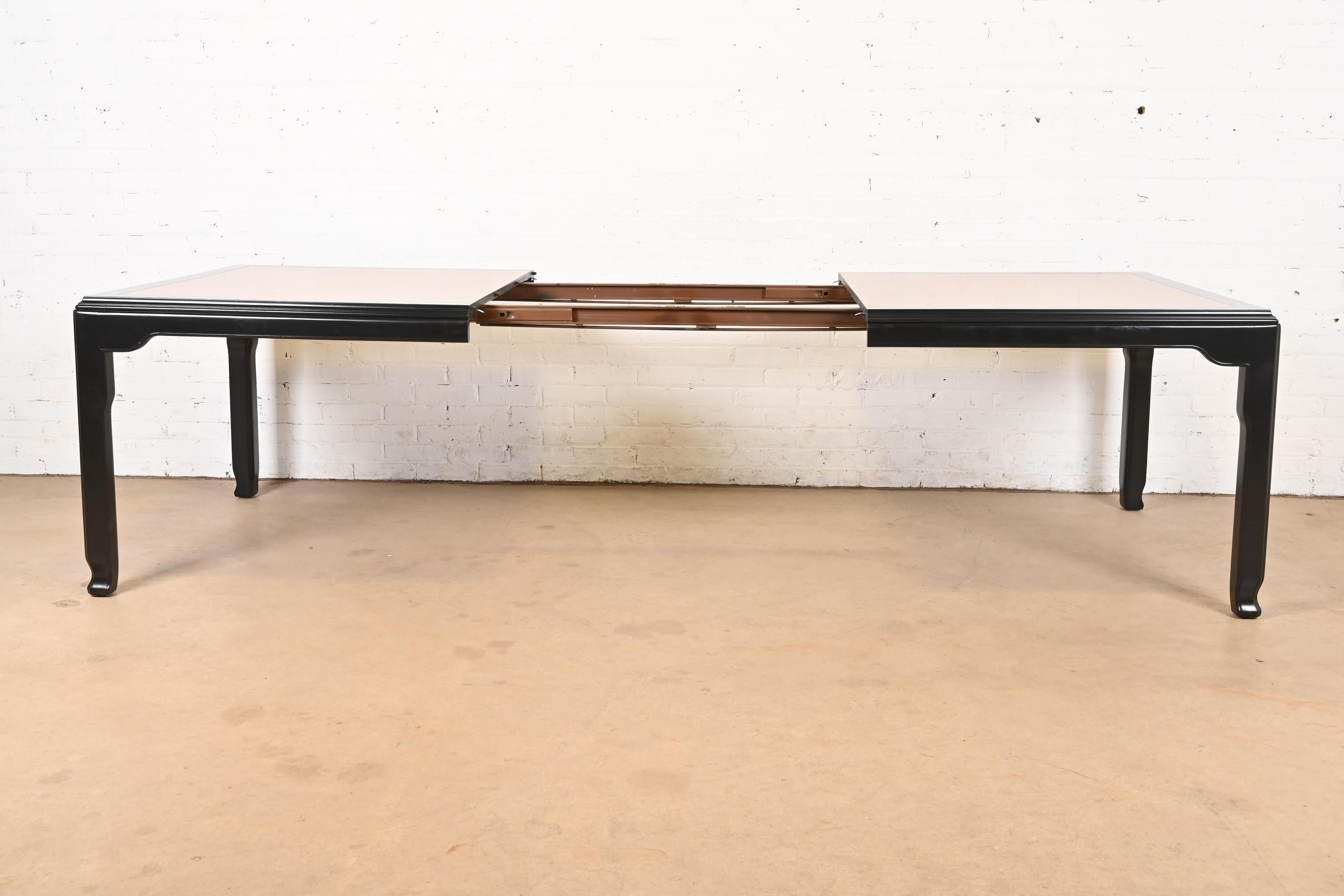 Raymond Sobota for Century Furniture Hollywood Regency Chinoiserie Dining Table For Sale 1