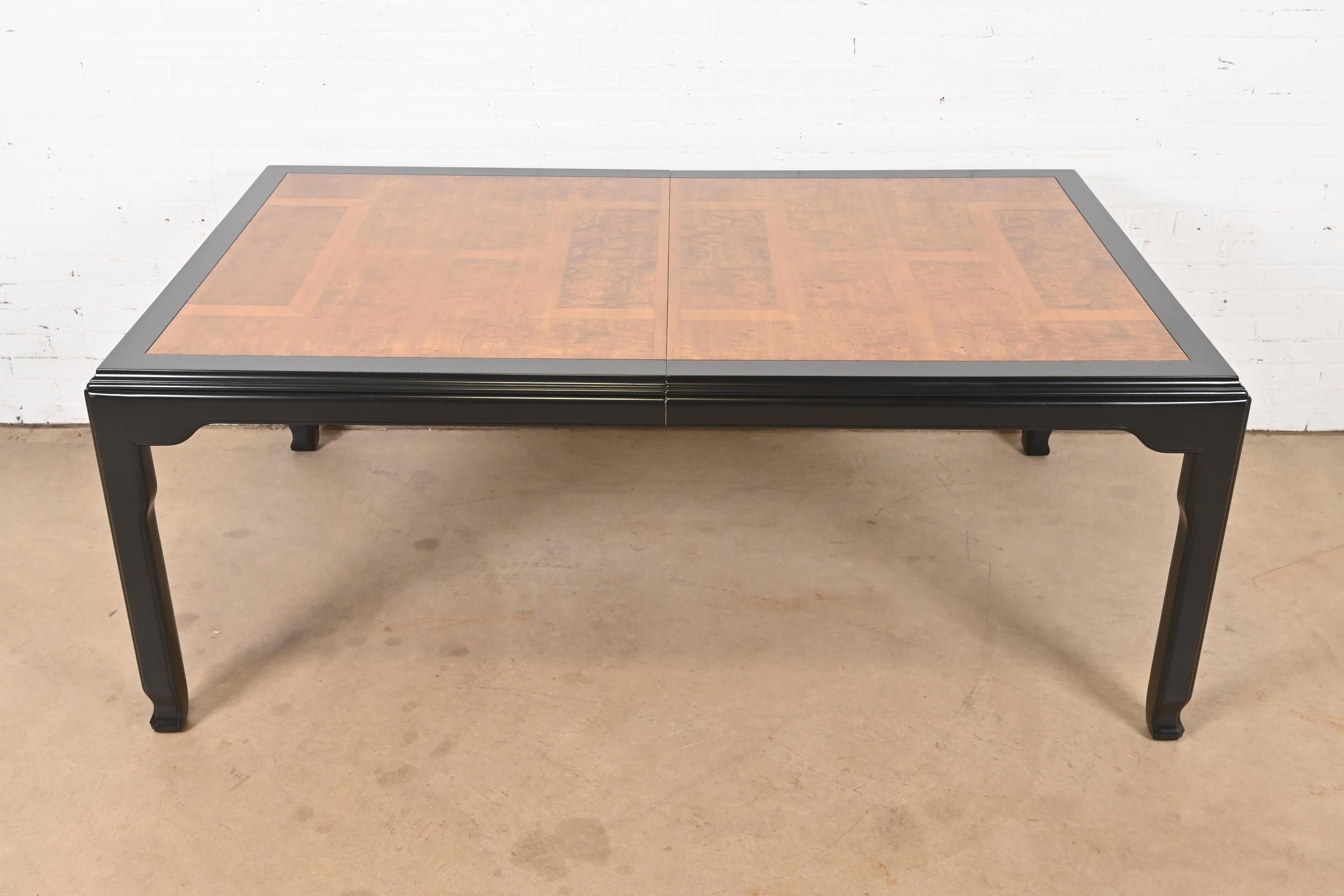 Raymond Sobota for Century Furniture Hollywood Regency Chinoiserie Dining Table For Sale 2