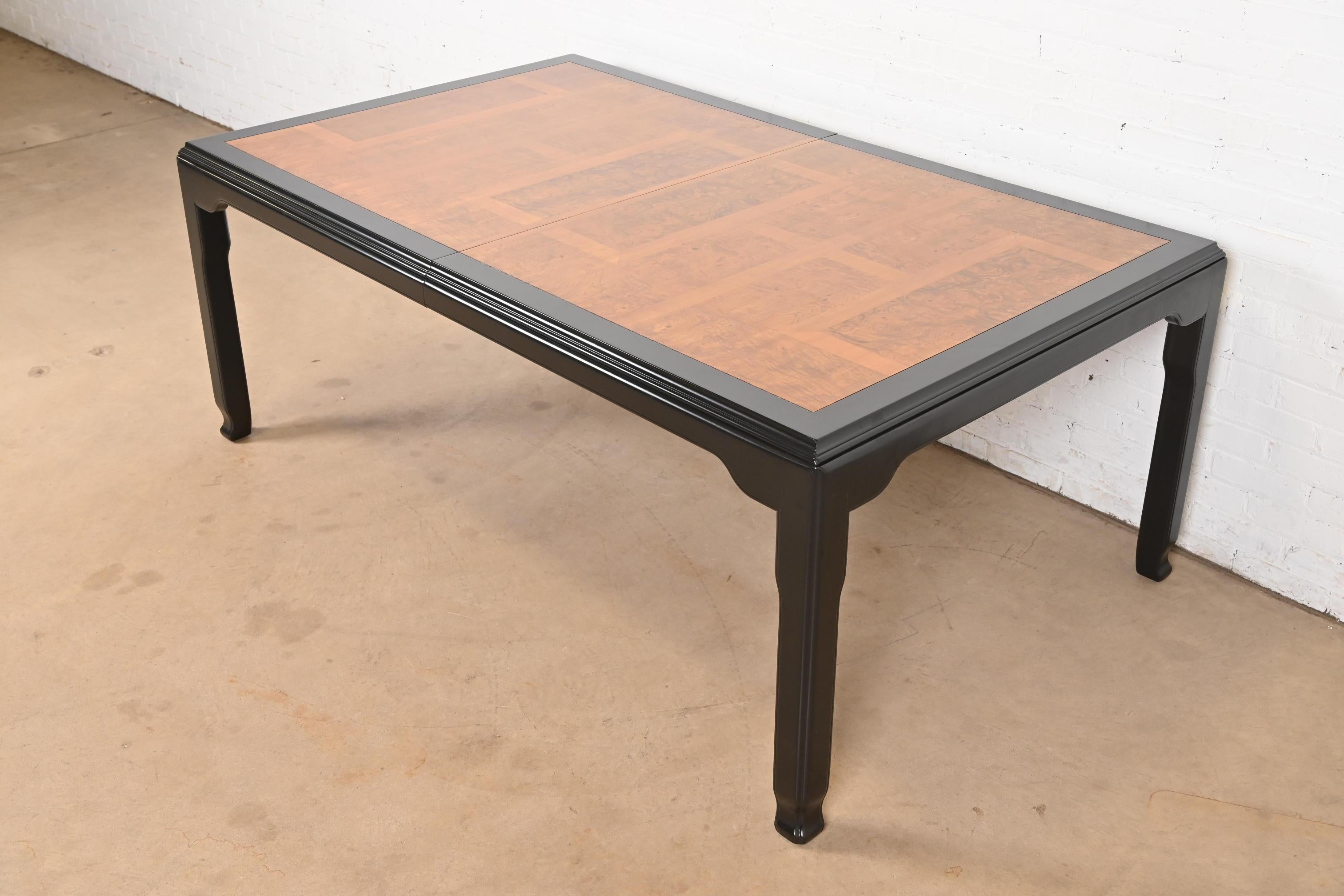 Raymond Sobota for Century Furniture Hollywood Regency Chinoiserie Dining Table For Sale 3