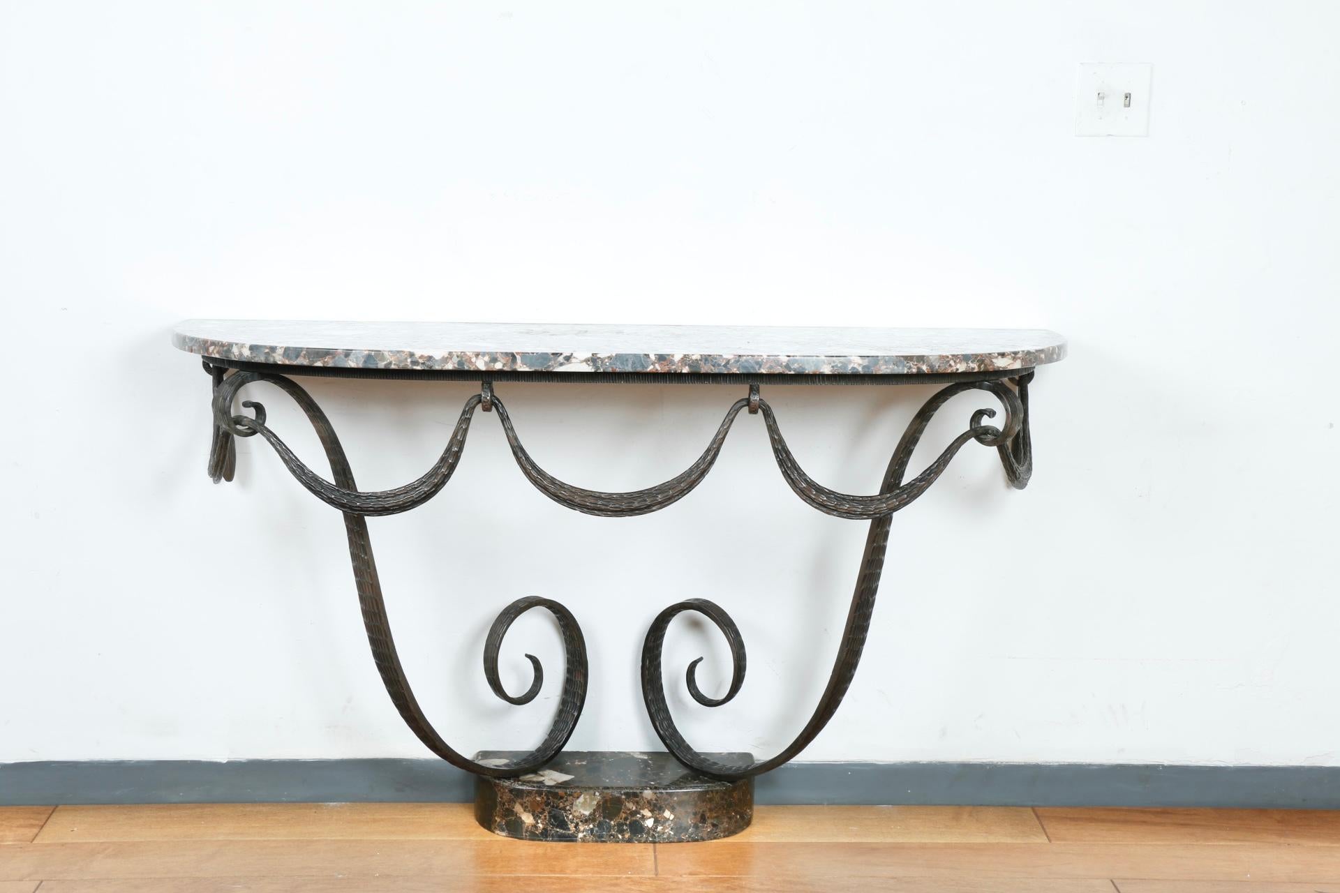 Raymond Subes Art Deco Console Table For Sale 9