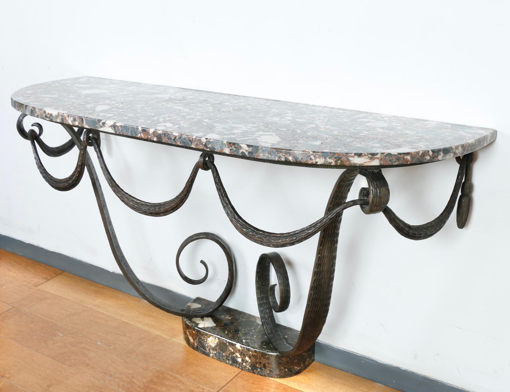 Raymond Subes Art Deco Console Table For Sale 11
