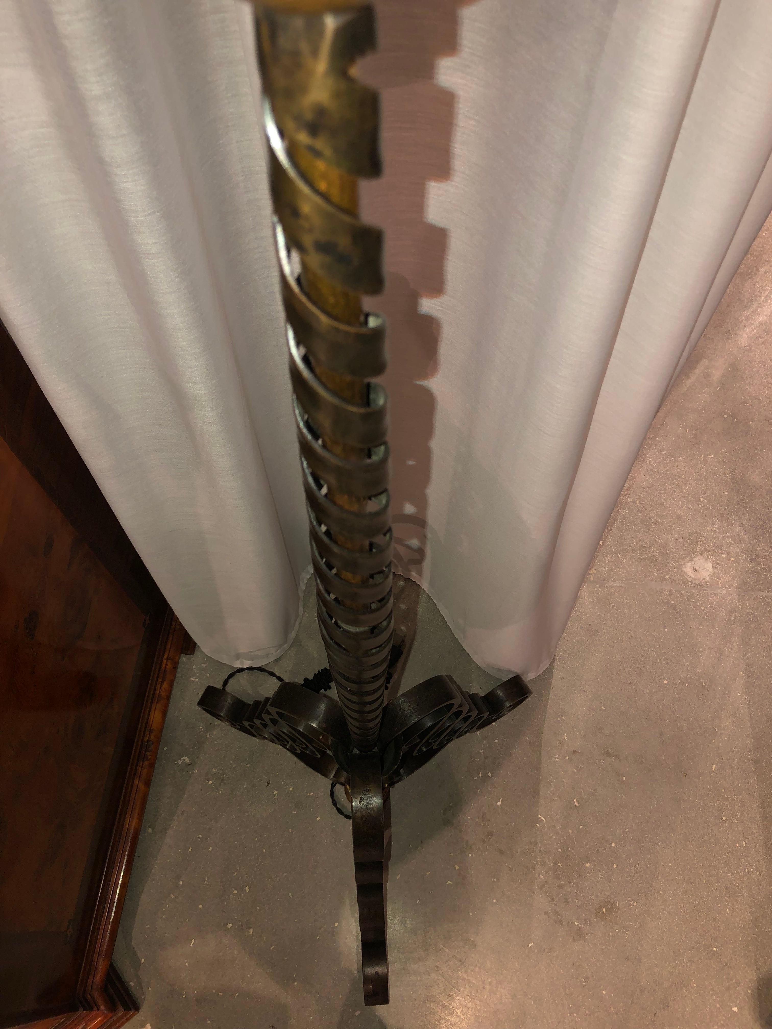 Raymond Subes  Floor Lamp In Excellent Condition For Sale In Pompano Beach, FL