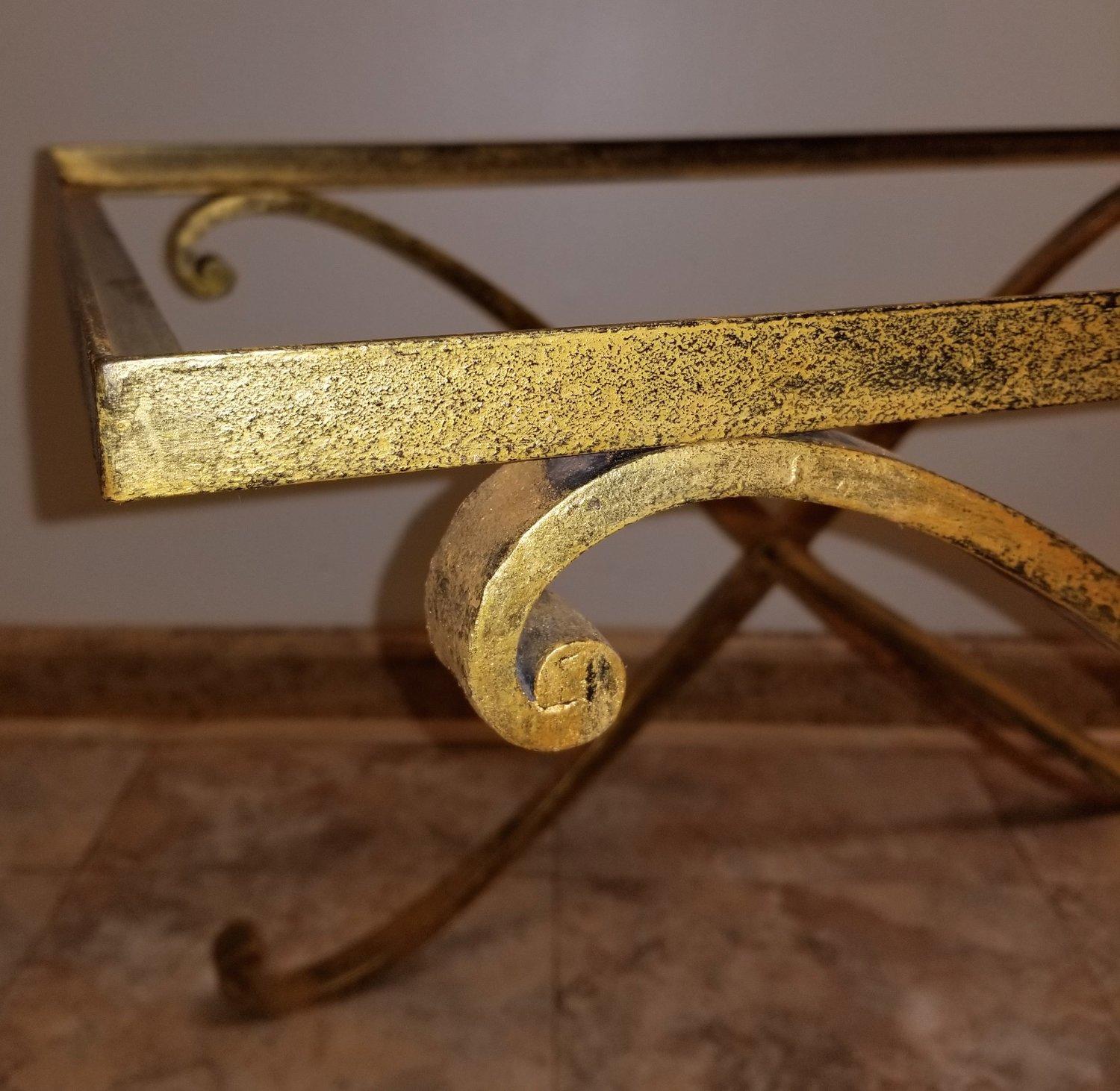 Raymond Subes Gilt-Iron Bench or Table In Good Condition In Philadelphia, PA
