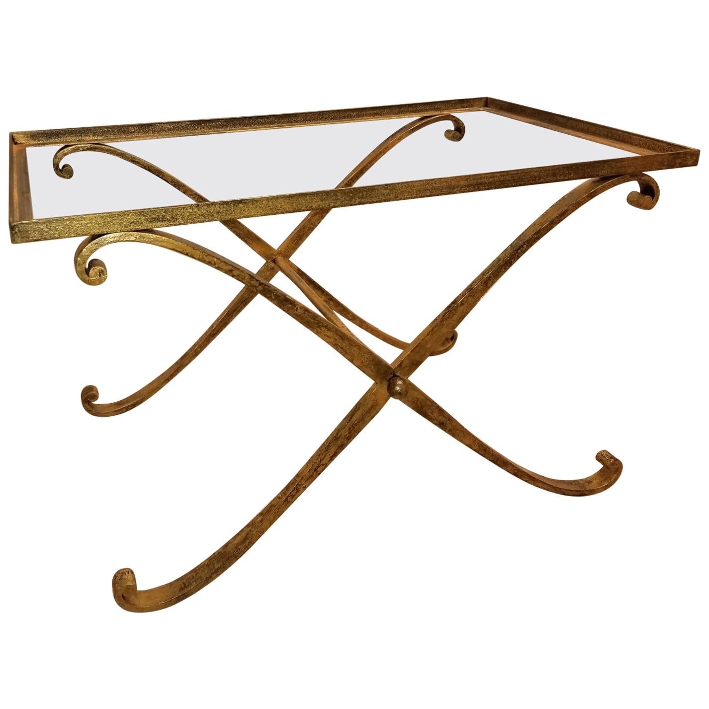 Raymond Subes Gilt-Iron Bench or Table