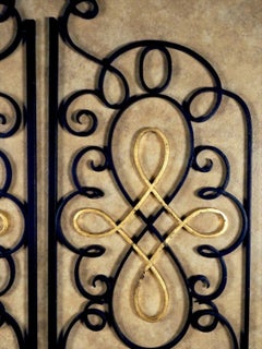 Raymond Subes Pair of Iron and Gilt Grilles/Gate