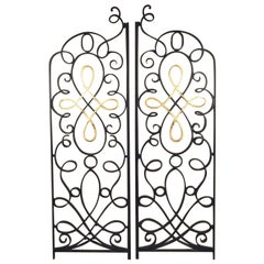 Raymond Subes Pair of Iron and Gilt Grilles/Gate