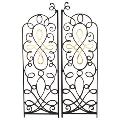 Raymond Subes Pair of Iron and Gilt Grilles/Gate