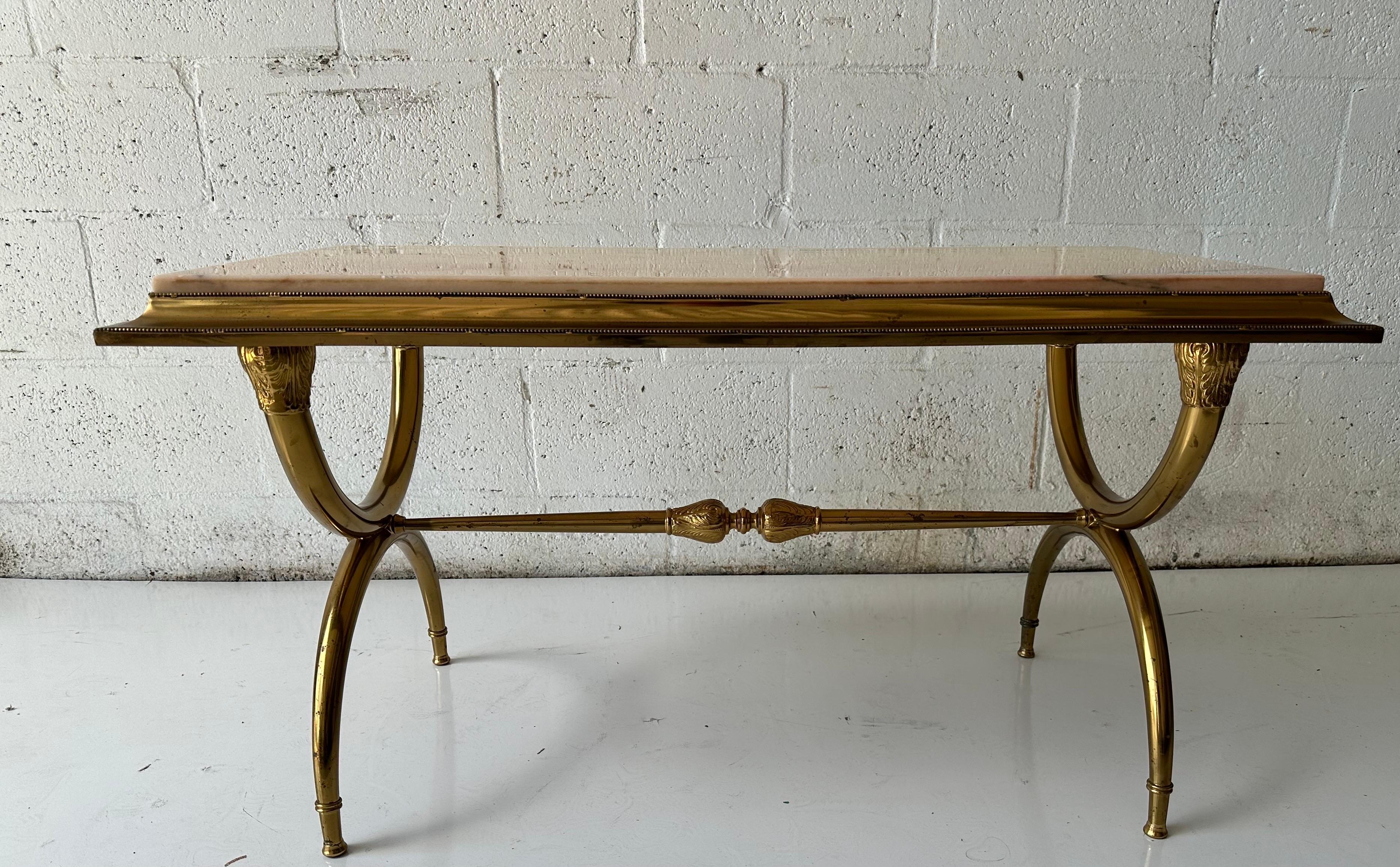 Mid-20th Century Raymond Subes Style Coffee Table For Sale