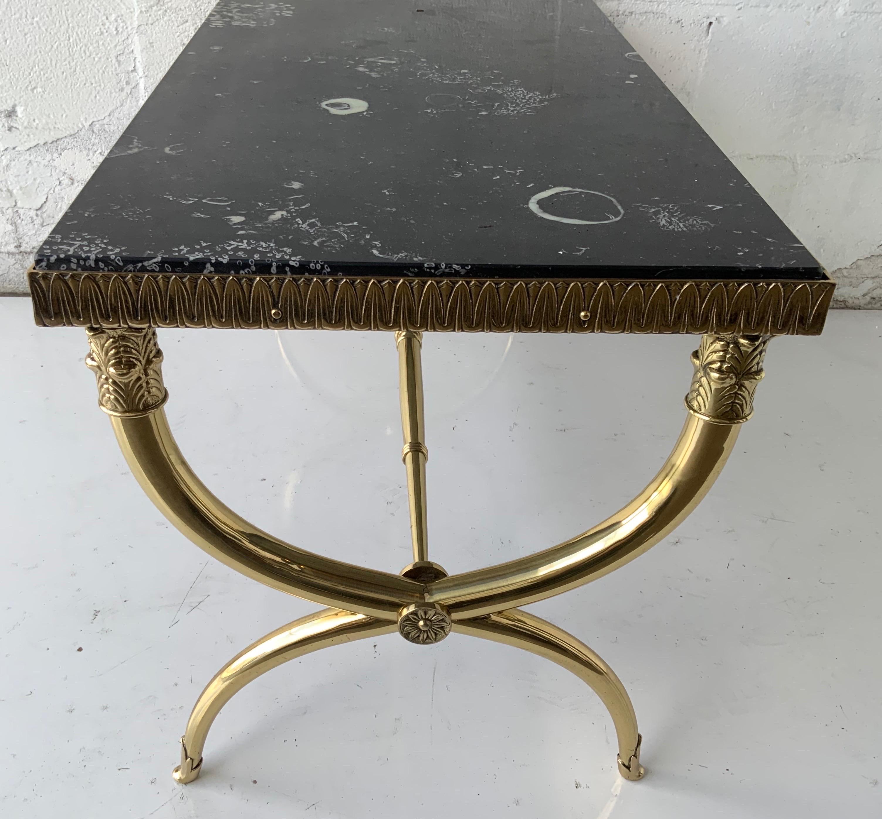 Raymond Subes Style Marble Top French Coffee Table  2