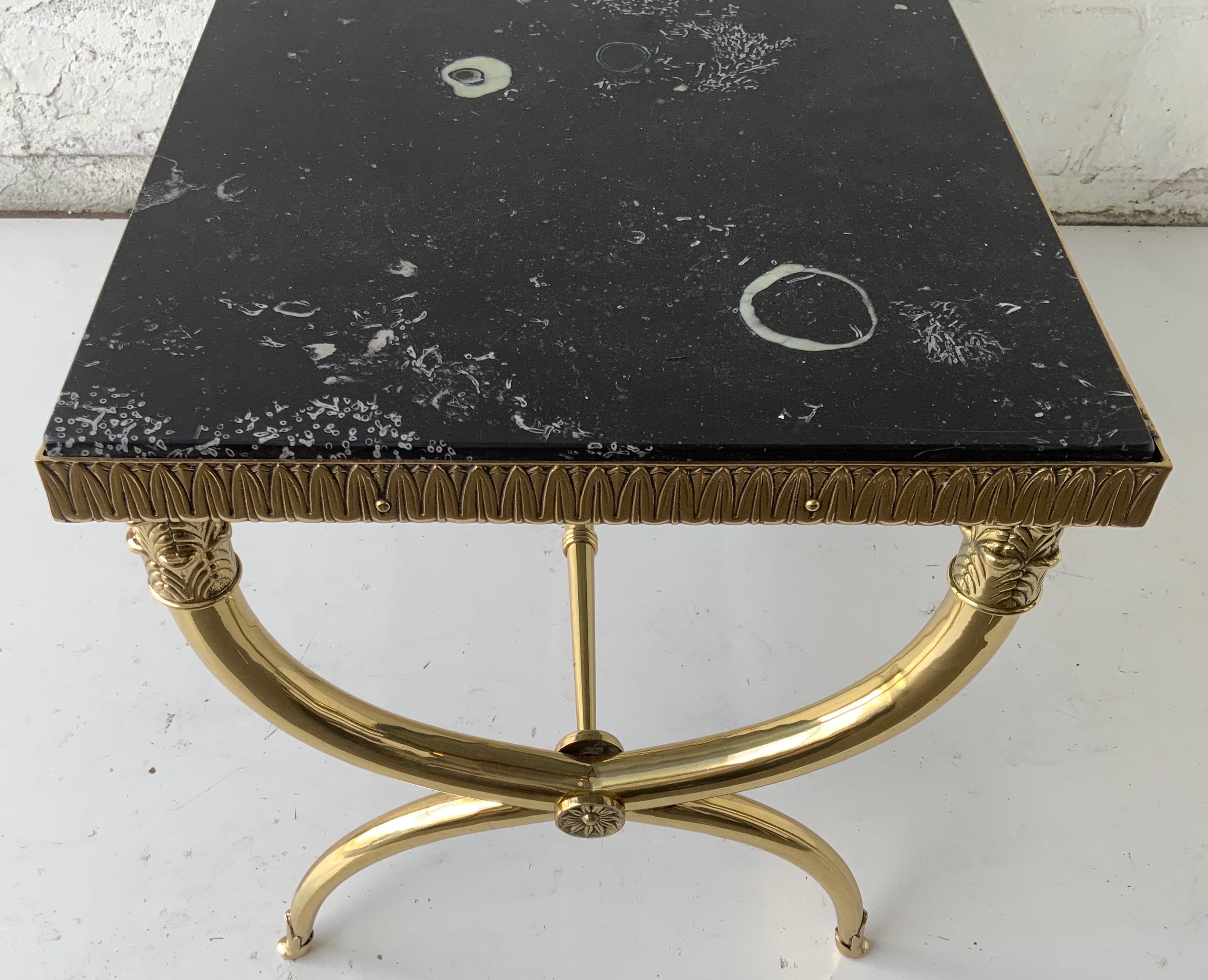 Raymond Subes Style Marble Top French Coffee Table  3