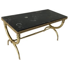 Raymond Subes Style Marble Top French Coffee Table