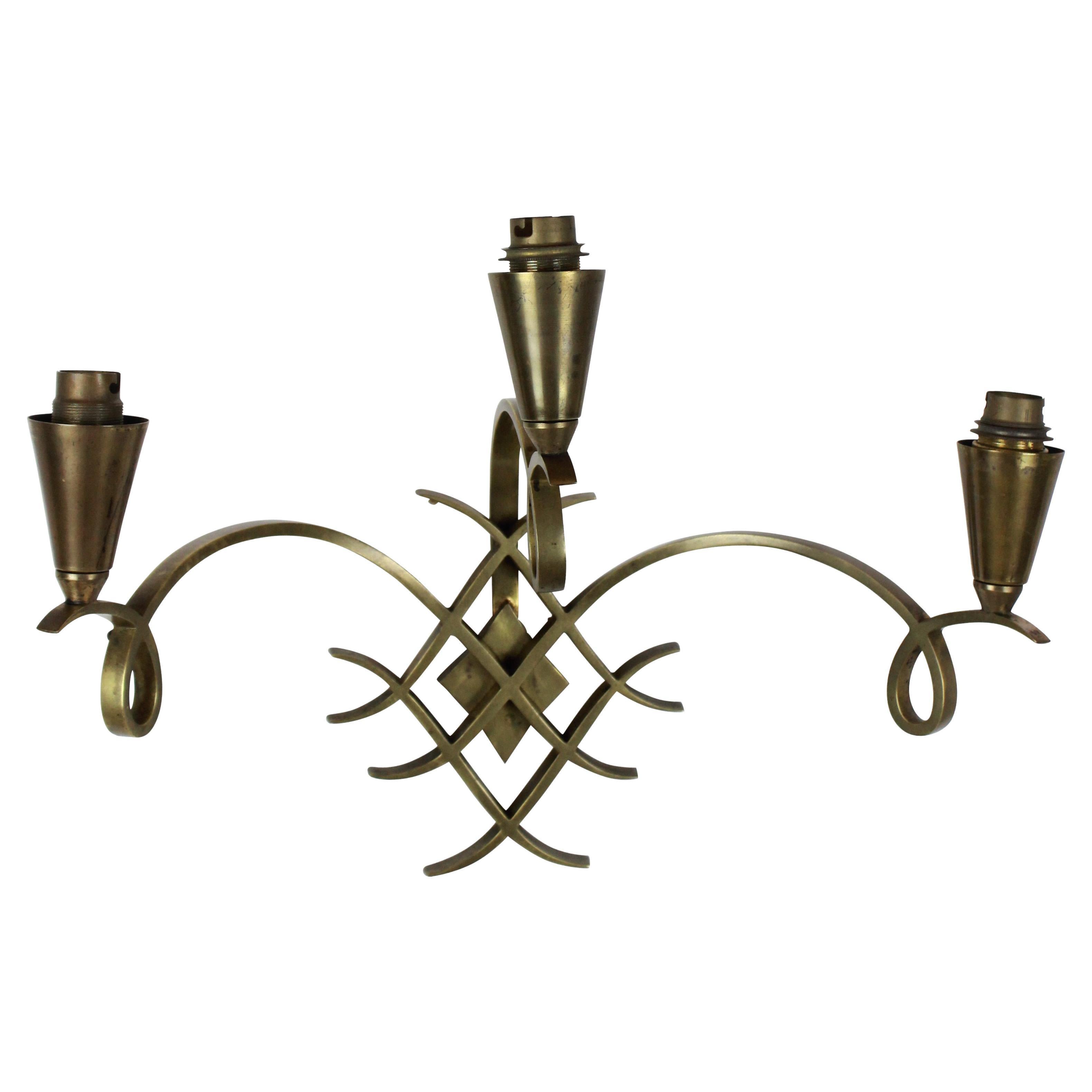 Raymond Subes Style Wall Sconce For Sale