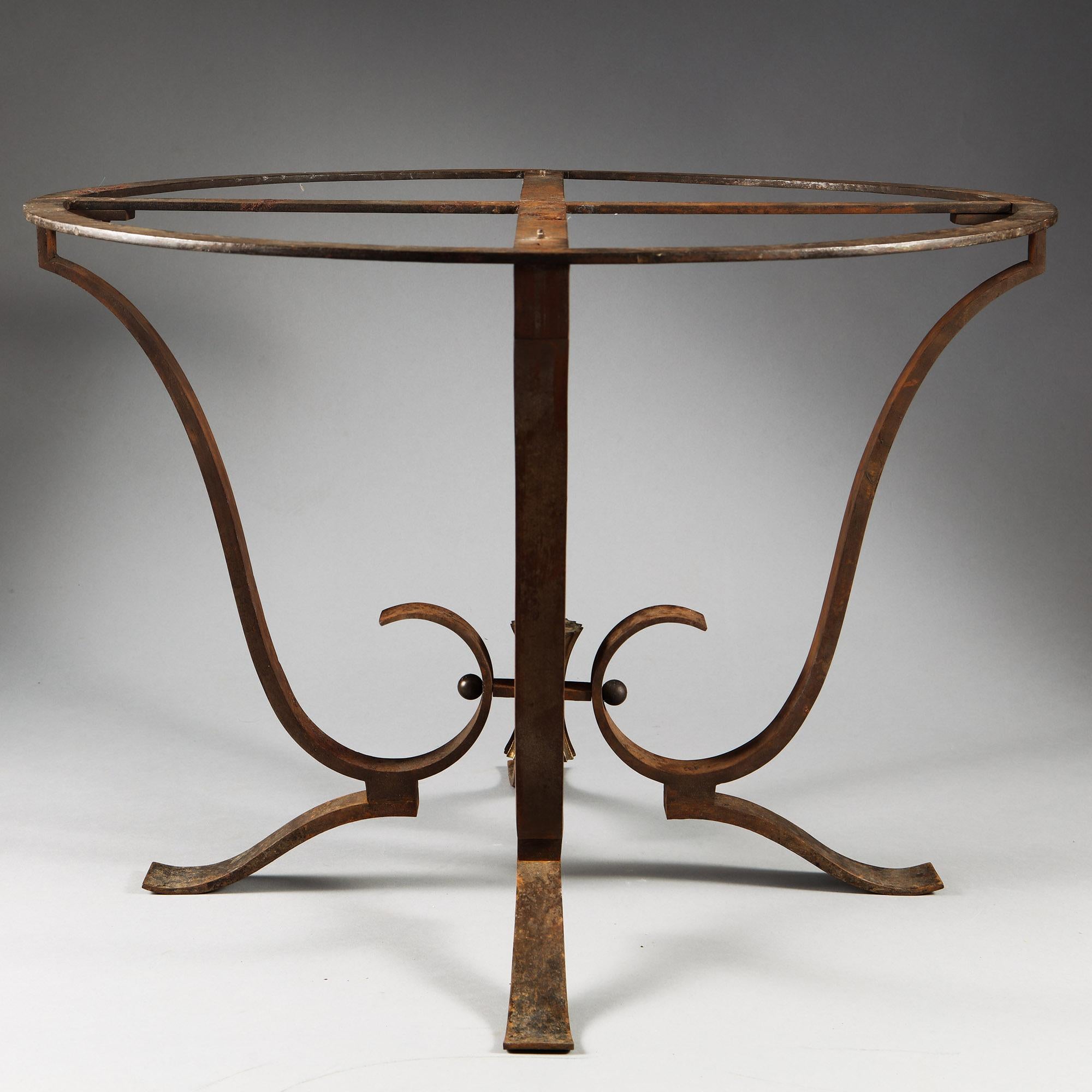 Raymond Subes Wrought Iron Low Table Base 2