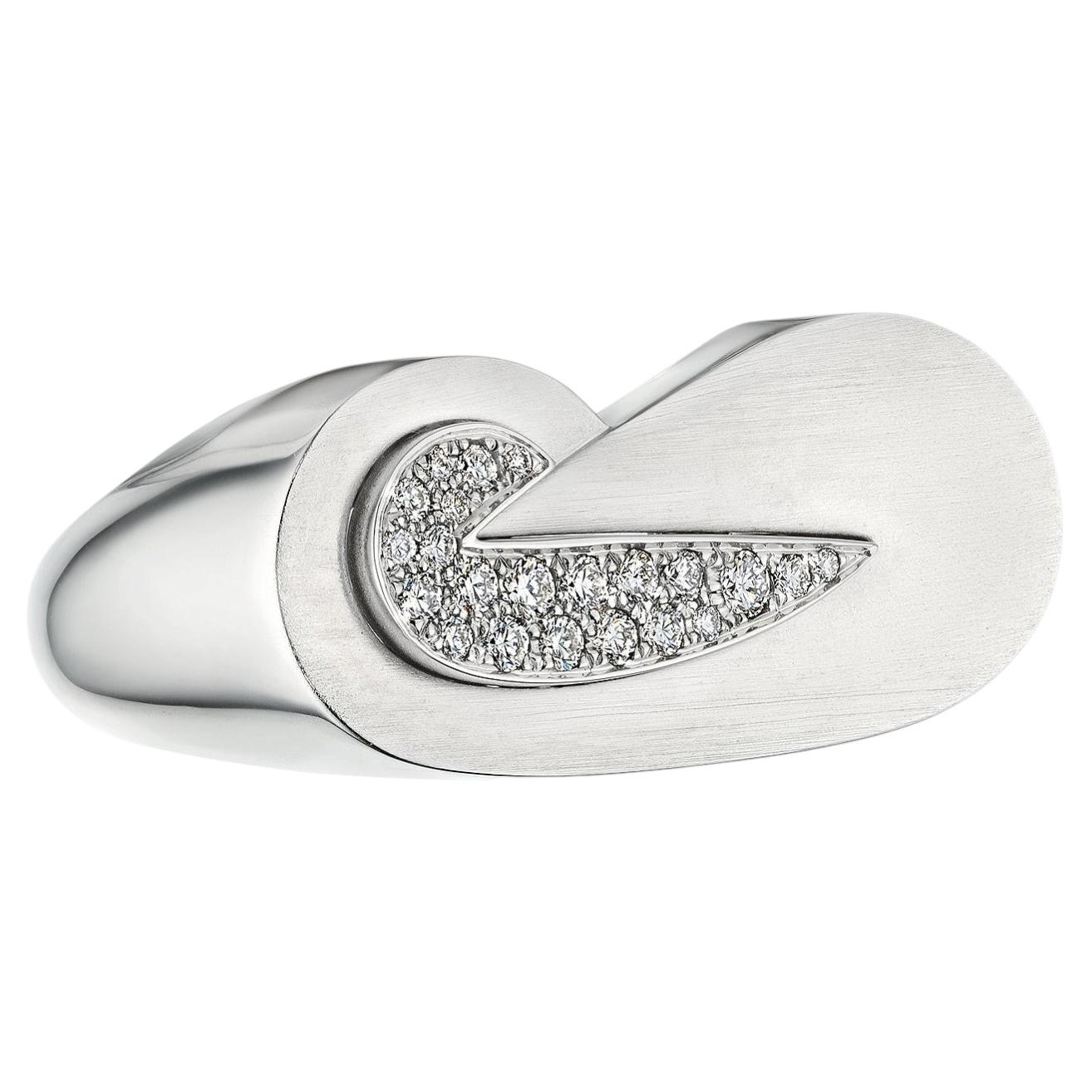 Raymond Templier Paris Diamond White Gold Ring