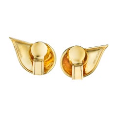 Raymond Templier Gold Clip Earrings