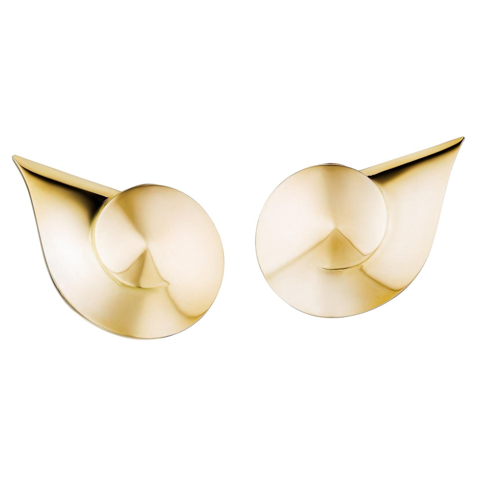 Raymond Templier Paris Gold-Clip-Ohrringe