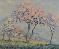 French Impressionist "Springtime " Oil on Canvas 20 x 24 includes book on artist