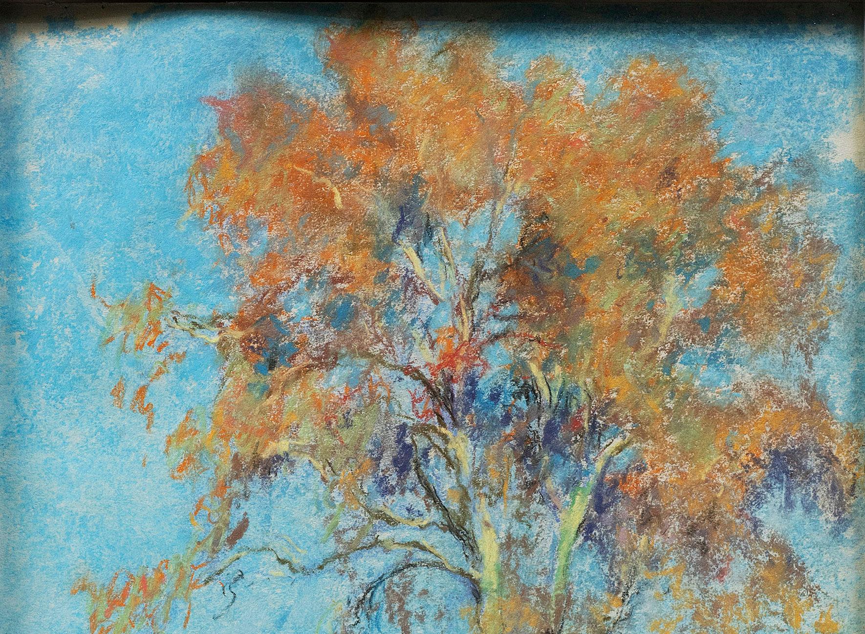 Arbre à l'Automne à Saint Paul
Raymond Thibesart (France, 1874-1968)
Circa 1920's
Pastel on paper, signed lower left
12 x 9 inches


Raymond Thibesart was born into an affluent family on May 2nd, 1874. As a small child, Thibesart’s family moved to a