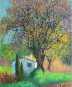 "Cottage with Olive Tree (La Colle-sur-Loup)" O/C Raymond Thibesart (1874-1968)