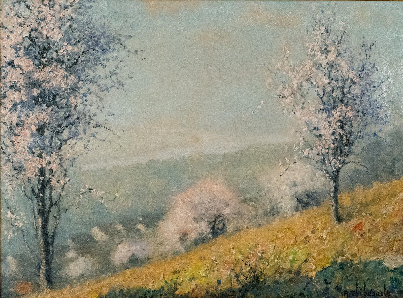 Flowering Trees and the Seine Valley by Raymond Thibesart 1