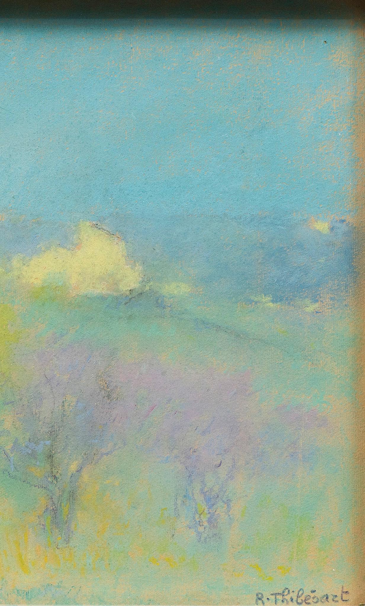 pastel « Les Trois Arbres (Les 3 arbres) » de Raymond Thibesart (1874-1968) en vente 3