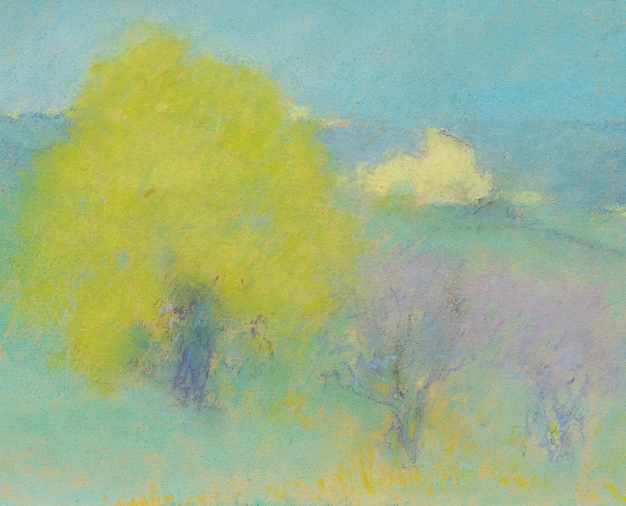 pastel « Les Trois Arbres (Les 3 arbres) » de Raymond Thibesart (1874-1968) en vente 4