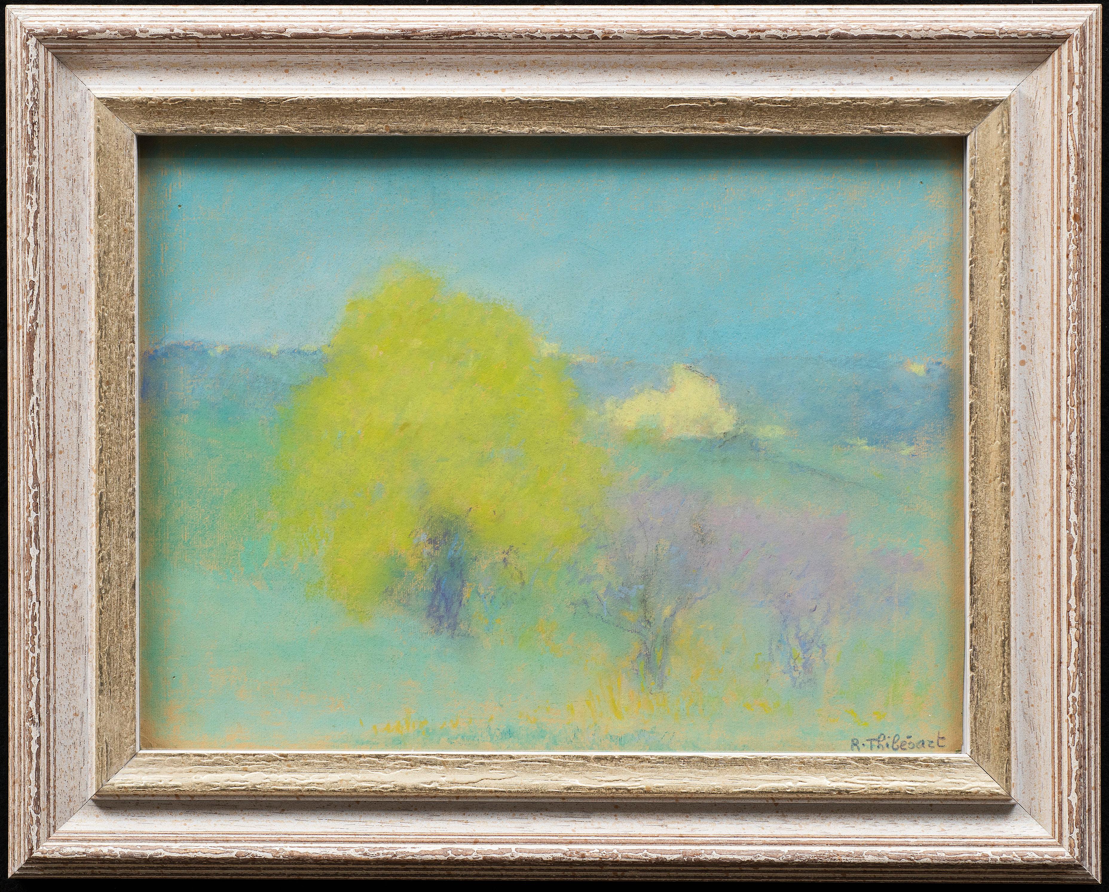 "Les Trois Arbres (The 3 Trees)"
Raymond Thibesart (France, 1874-1968)
Circa 1920s
Pastel on paper, signed lower left
12.5 x 9.75  (16 3/4 x 13 3/4 frame) inches


Raymond Thibesart was born into an affluent family on May 2nd, 1874. As a small