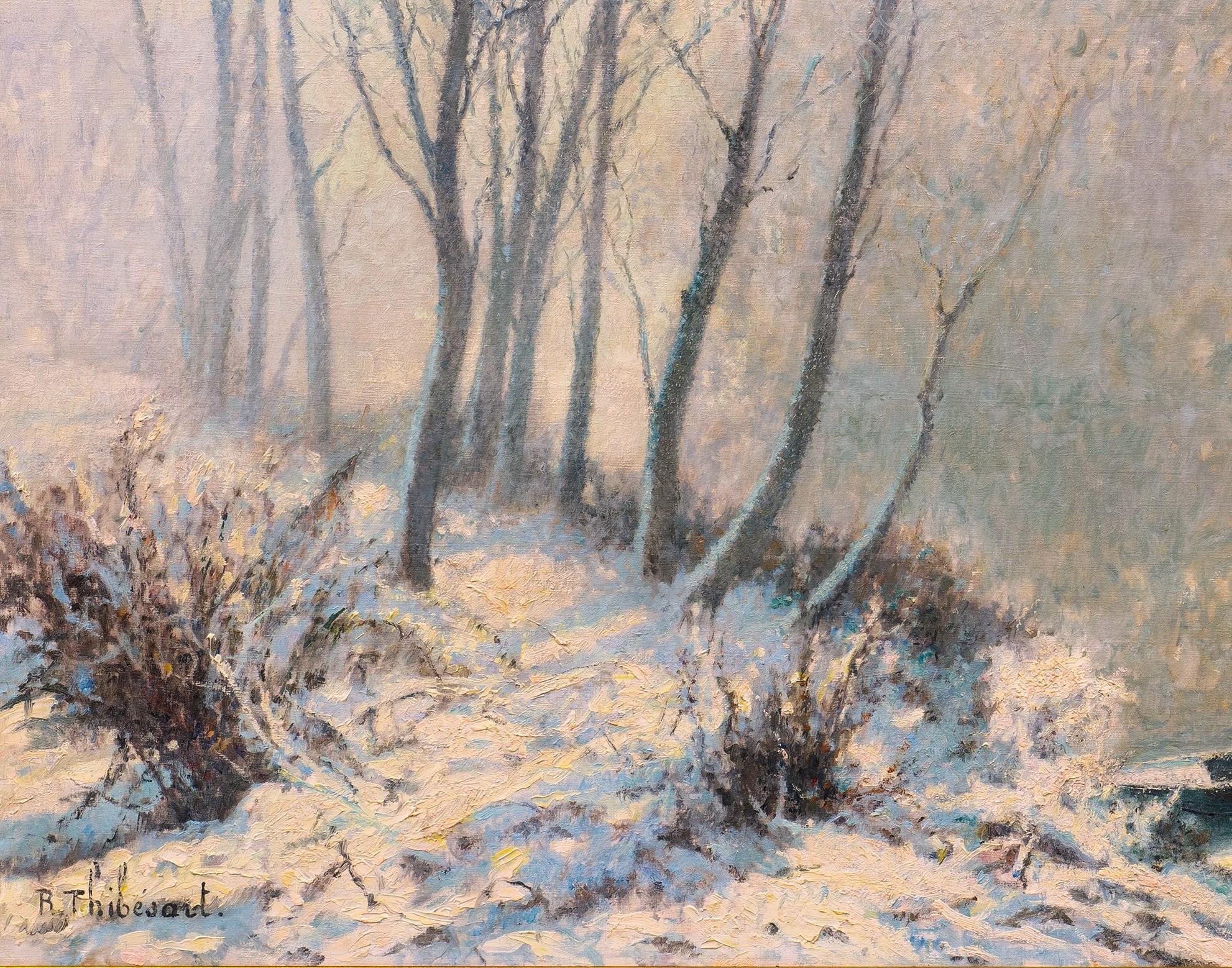 Seine Under the Morning Snow „ Raymond Thibesart (Frankreich, 1874-1968) im Angebot 3