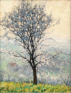 Springtime: Almond Tree in Bloom (Printemps:Amandier en Fleur) Raymond Thibesart