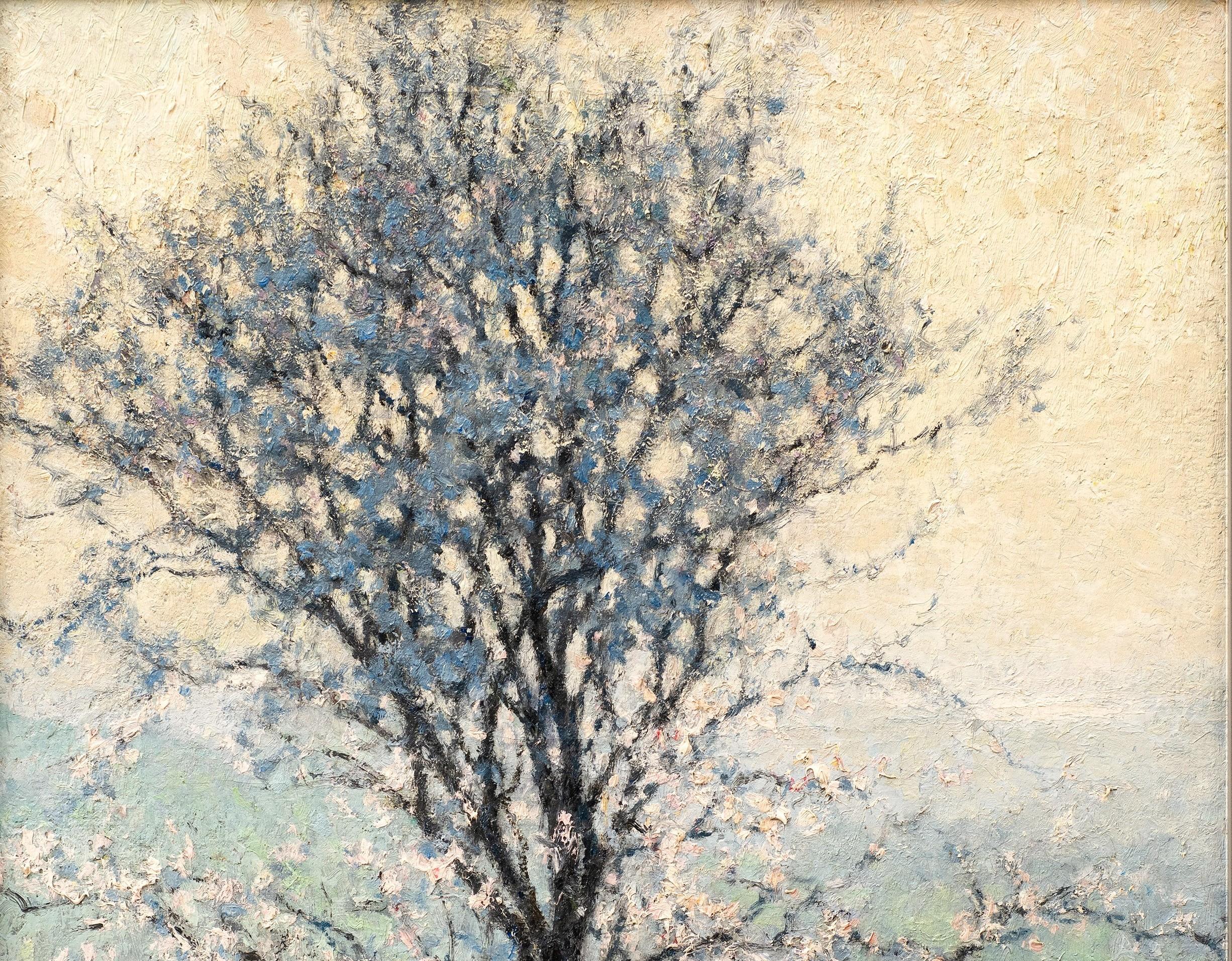 Springtime: Almond Tree in Bloom (Printemps:Amandier en Fleur) Raymond Thibesart For Sale 2
