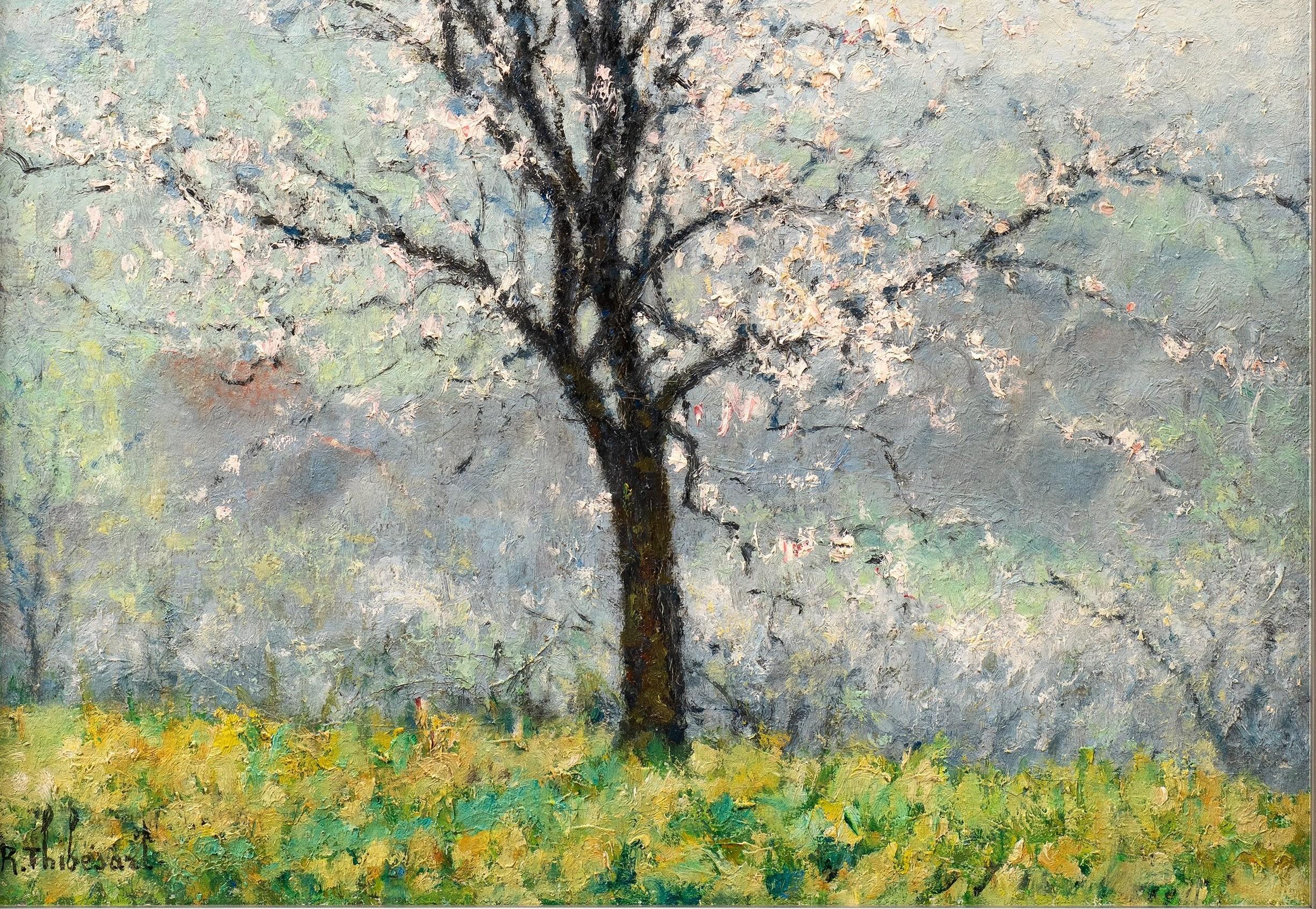 Springtime: Almond Tree in Bloom (Printemps:Amandier en Fleur) Raymond Thibesart For Sale 3