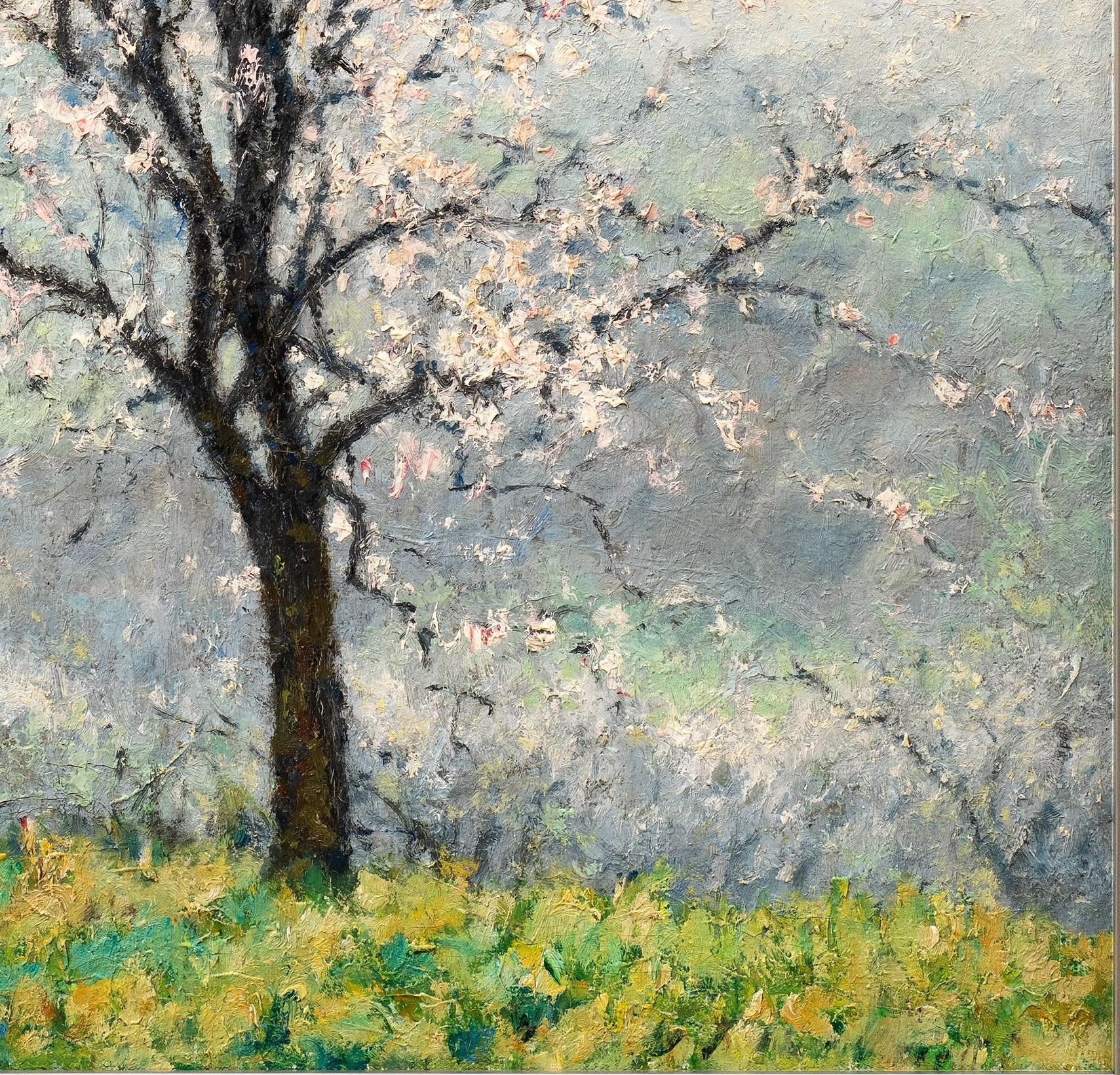 Springtime: Almond Tree in Bloom (Printemps:Amandier en Fleur) Raymond Thibesart For Sale 7