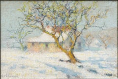 Albero e casa sotto la neve (Arbre et Maison Sous la Neige) Raymond Thibesart.