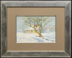 Baum und Haus unter dem Schnee (Arbre et Maison Sous la Neige) Raymond Thibesart.
