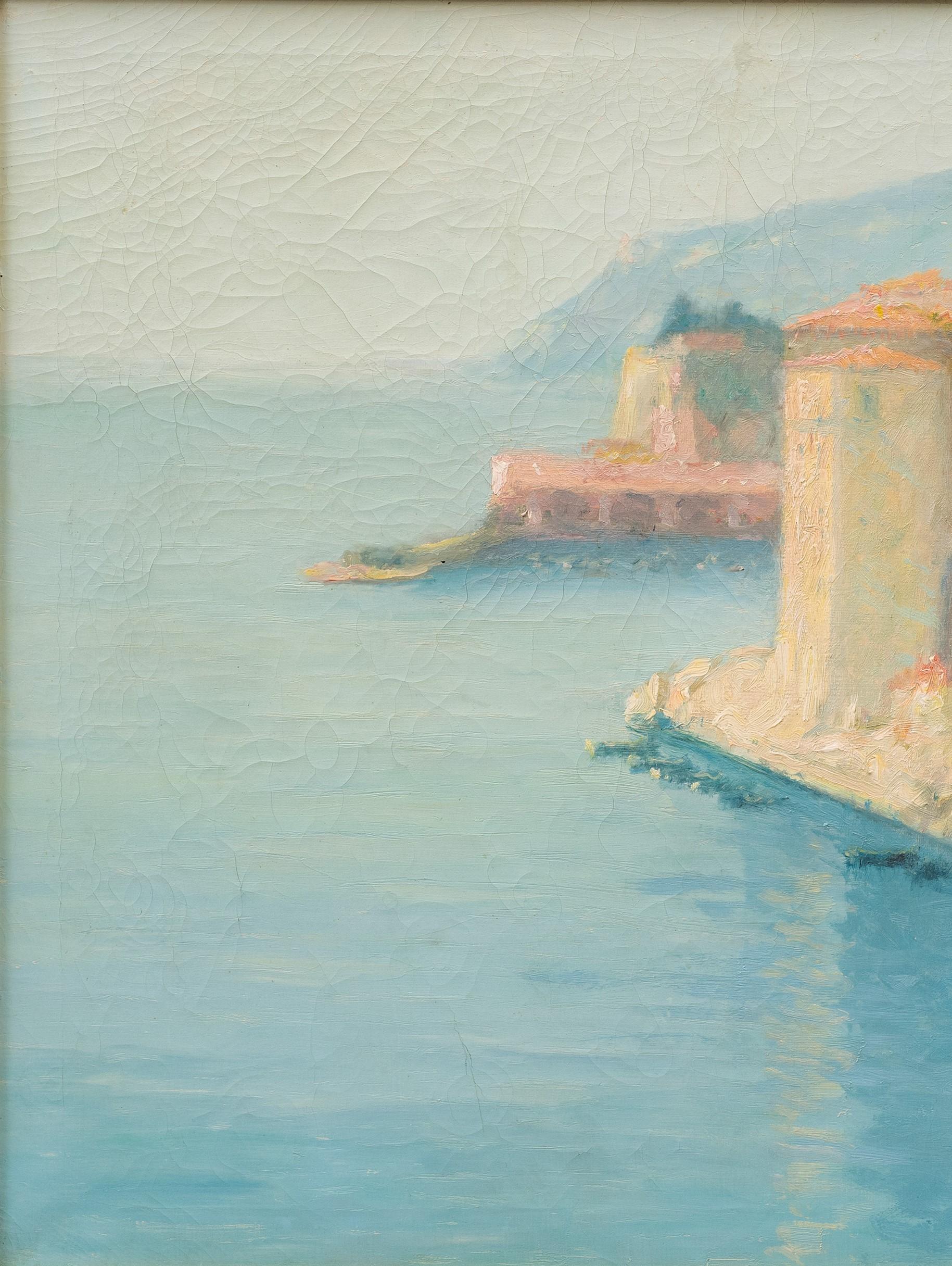 Ansicht von Villefranche-sur-Mer Raymond Thibesart Raymond Thibesart Raymond Thibesart (1874-1968) im Angebot 5