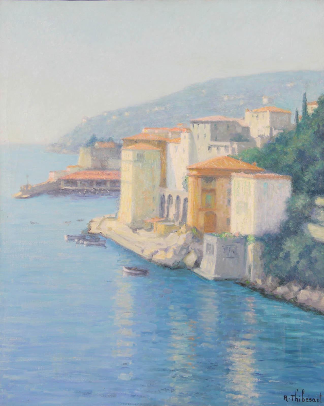 Villefranche sur Mer - Painting by Raymond Thibesart