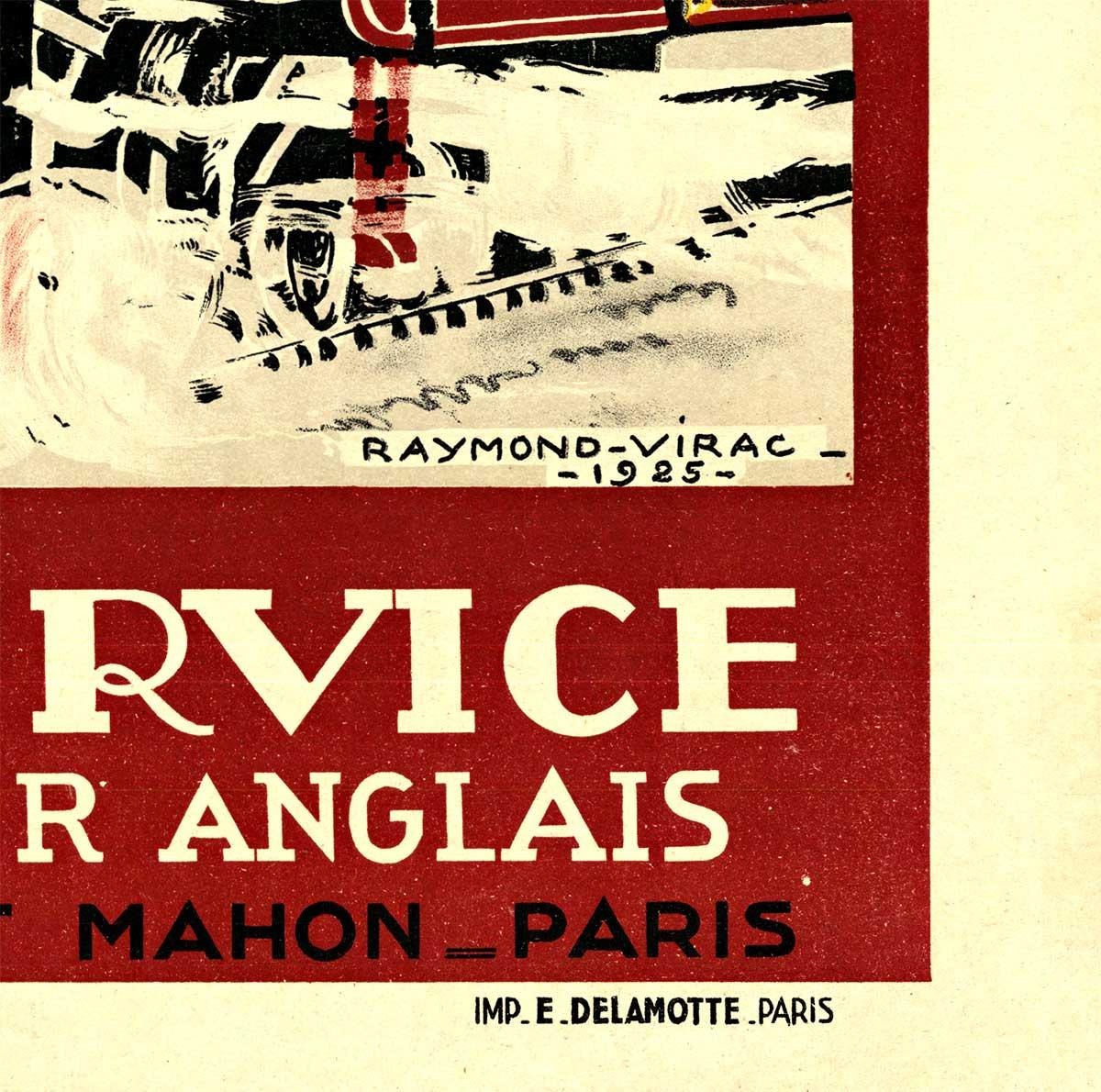 Original LONDON MIDLAND & SCOTISH RAILWAY - LMS, 1925 cartel ferroviario de época en venta 1