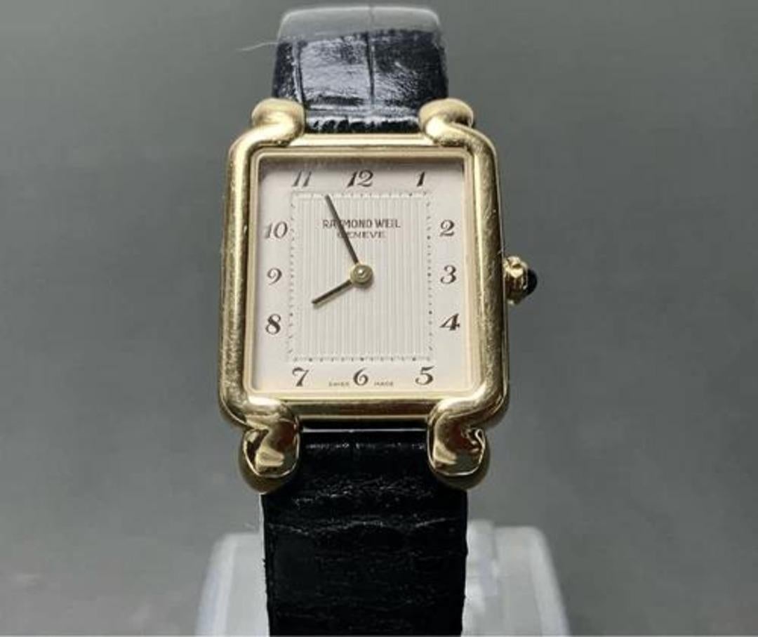 Reloj analógico de mujer Raymond Weil de oro amarillo de 18 quilates en venta 9