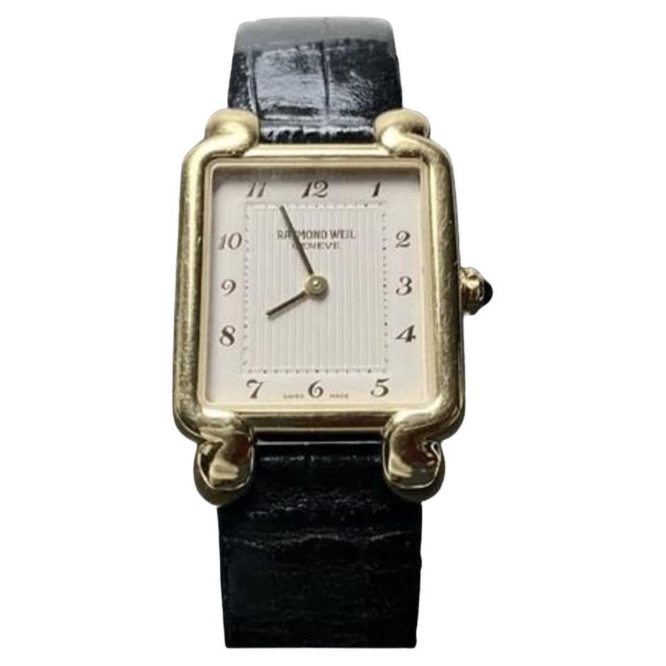 Reloj analógico de mujer Raymond Weil de oro amarillo de 18 quilates