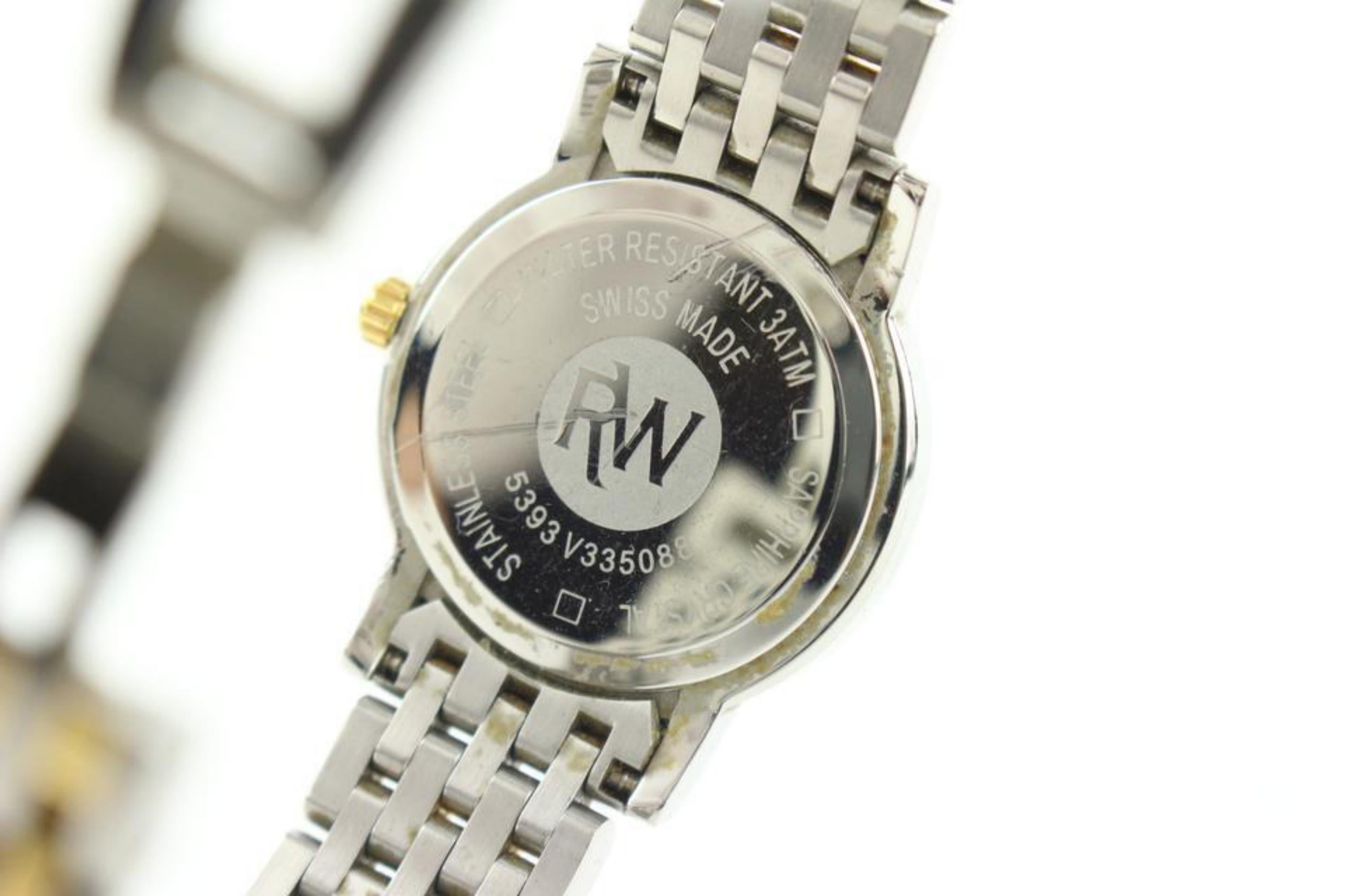 Raymond Weil 5393 Toccata Diamond Two-Tone Stainless Steel 35mm Watch 1RW1227 In Good Condition For Sale In Dix hills, NY