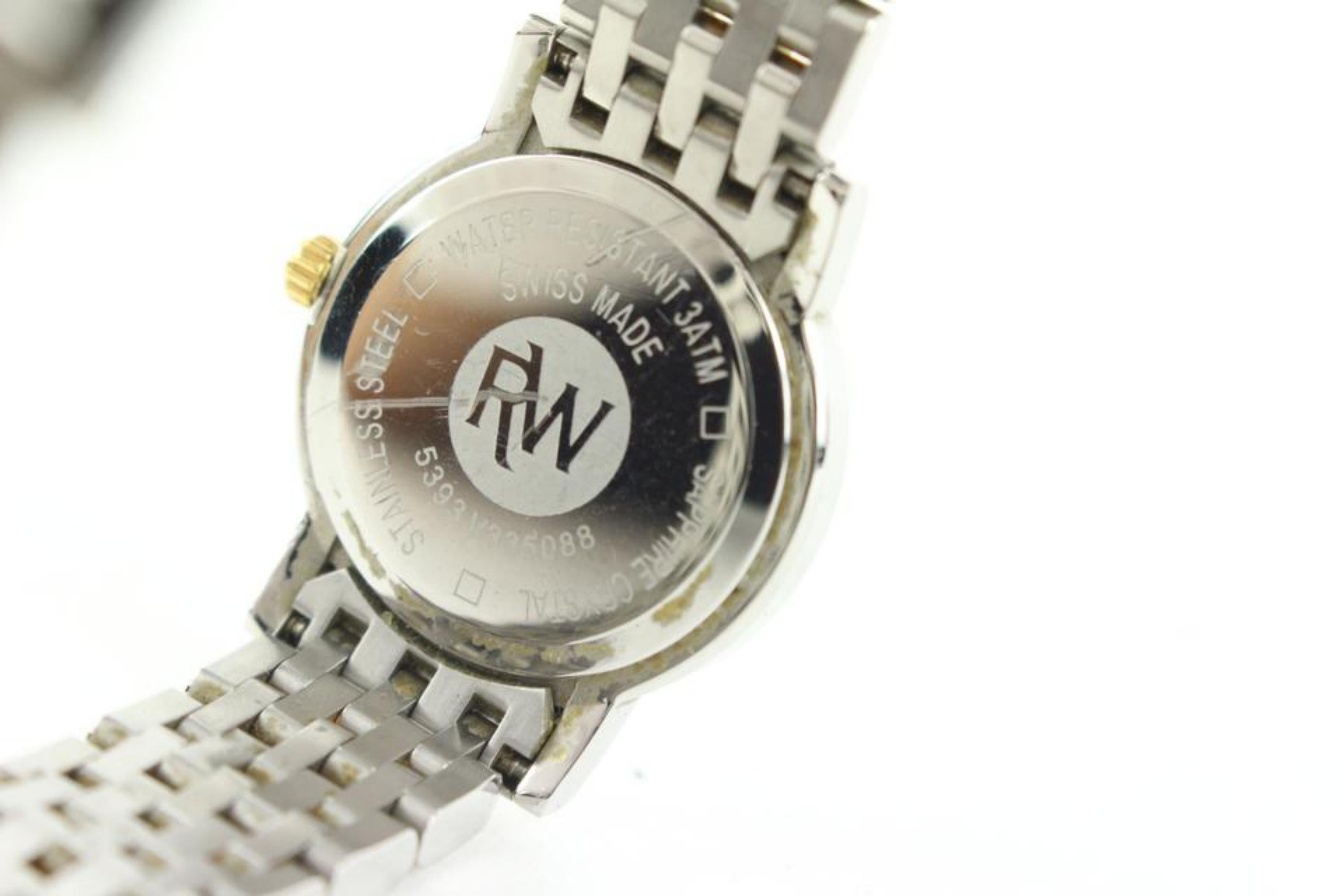 Raymond Weil 5393 Toccata Diamond Two-Tone Stainless Steel 35mm Watch 2RW719 In Good Condition In Dix hills, NY