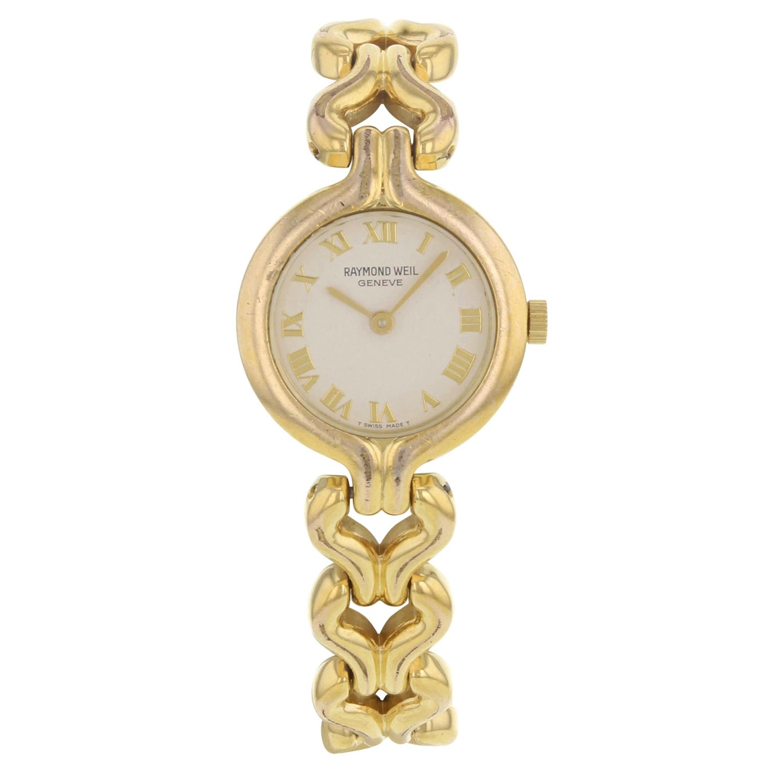 Raymond Weil 5878 Gold Plated Stainless Steel Quartz Womens Watch At 1stdibs