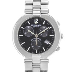 Raymond Weil Allegro Chronograph Black Dial Steel Quartz Men’s Watch 4817S-BK